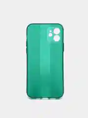 Зеленый чехол на iPhone 12, 1.5 мм  Плотный цветной