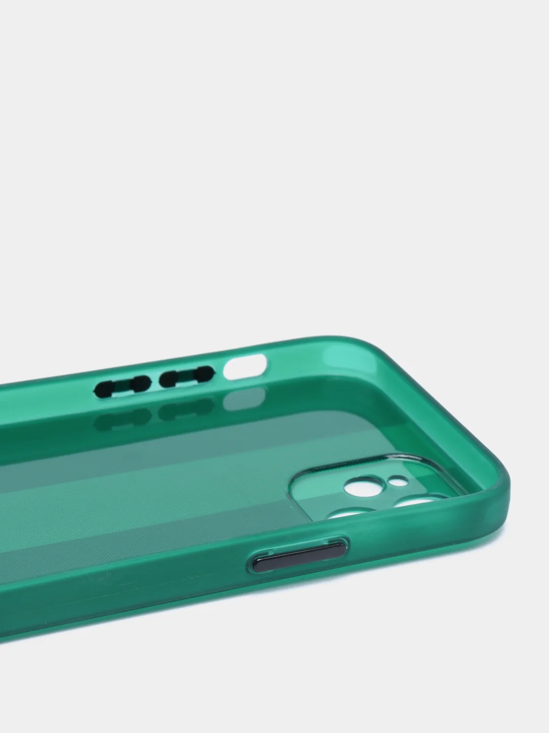 Зеленый чехол на iPhone 12, 1.5 мм Плотный цветной