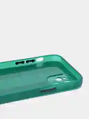 Зеленый чехол на iPhone 12, 1.5 мм  Плотный цветной