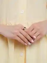 Золотой кольцо стальное, обручальное