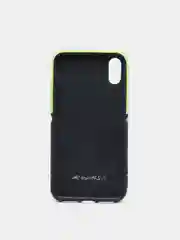 Салатовый светящийся чехол-накладка LUXO для iPhone XS с флуоресцентным рисунком KAWS