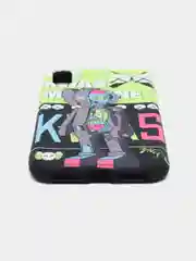 Салатовый светящийся чехол-накладка LUXO для iPhone XS с флуоресцентным рисунком KAWS