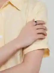 Серебряный кольцо стальное, обручальное, широкое