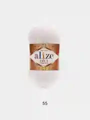 Белый пряжа Alize Diva Stretch 92% Микрофибра 8% Эластик 100г 400м