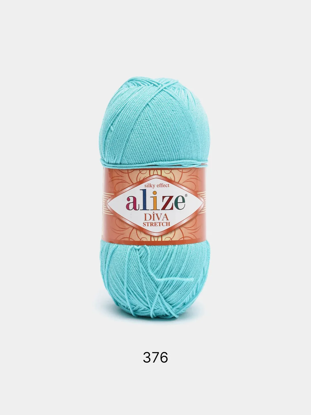 Бирюзовый пряжа Alize Diva Stretch 92% Микрофибра 8% Эластик 100г 400м