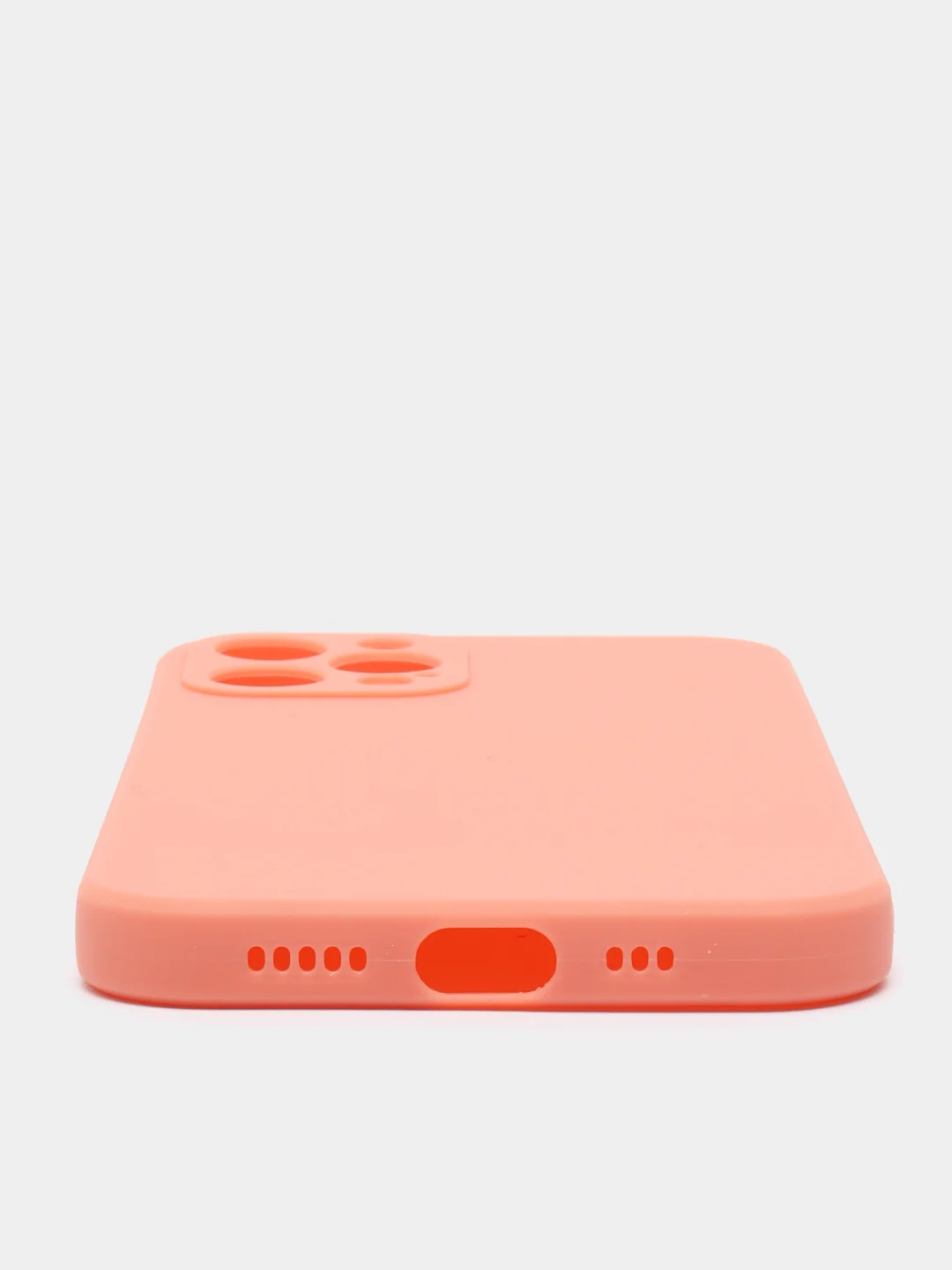 Коралловый чехол Silicone Case для iPhone 12, 12 Pro, Max, 12 mini, 13, 13 Pro, Max с защитой камеры