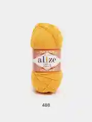 Желтый пряжа Alize Diva Stretch 92% Микрофибра 8% Эластик 100г 400м