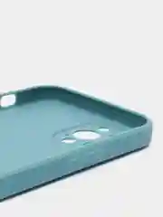 Бирюзовый чехол Silicone Case для iPhone 12, 12 Pro, Max, 12 mini, 13, 13 Pro, Max с защитой камеры