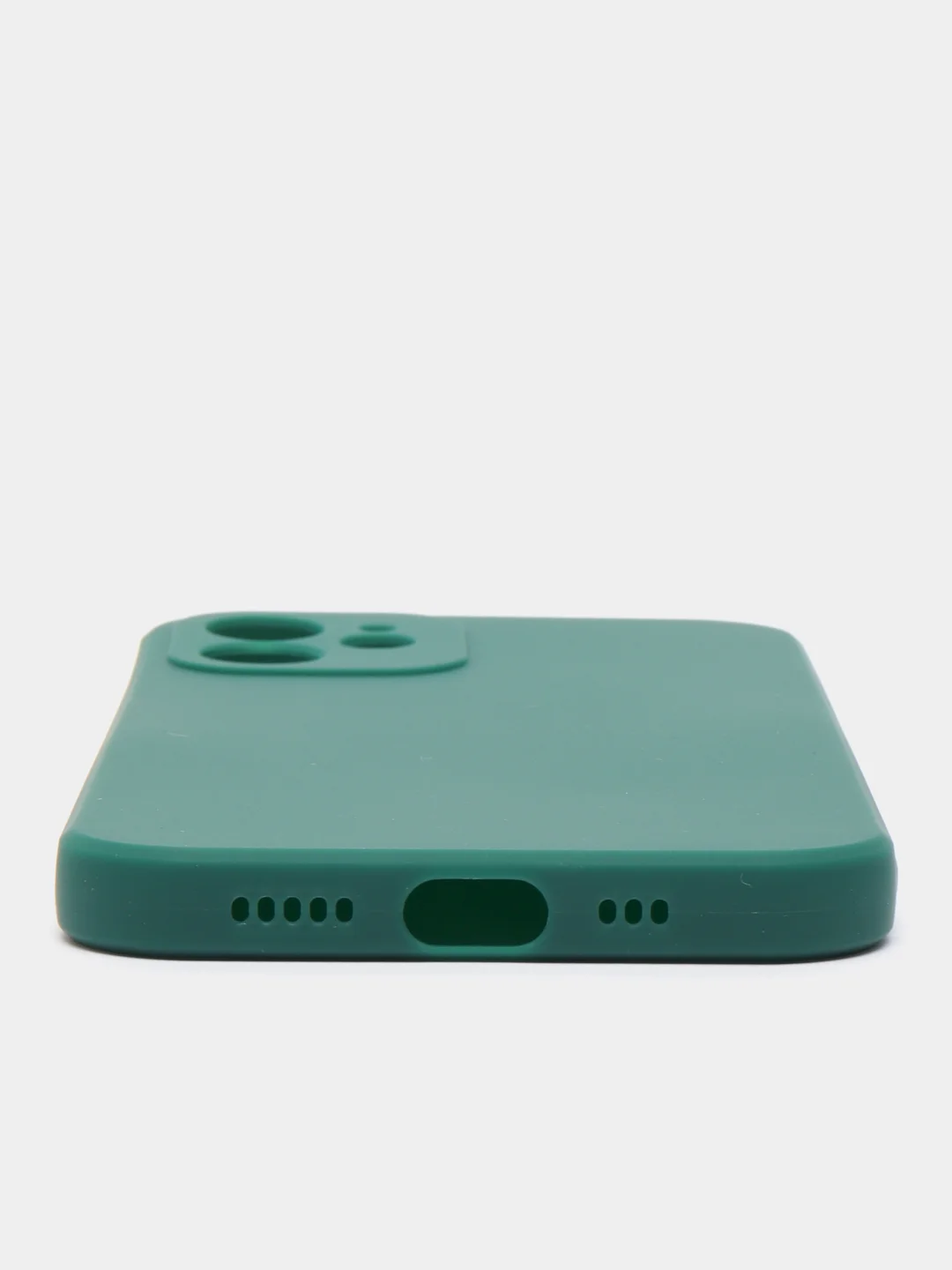 Зеленый чехол Silicone Case для iPhone 12, 12 Pro, Max, 12 mini, 13, 13 Pro, Max с защитой камеры