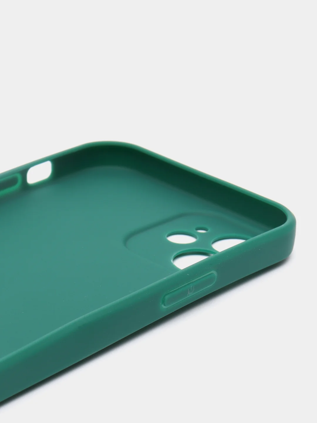 Зеленый чехол Silicone Case для iPhone 12, 12 Pro, Max, 12 mini, 13, 13 Pro, Max с защитой камеры