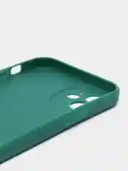 Зеленый чехол Silicone Case для iPhone 12, 12 Pro, Max, 12 mini, 13, 13 Pro, Max с защитой камеры