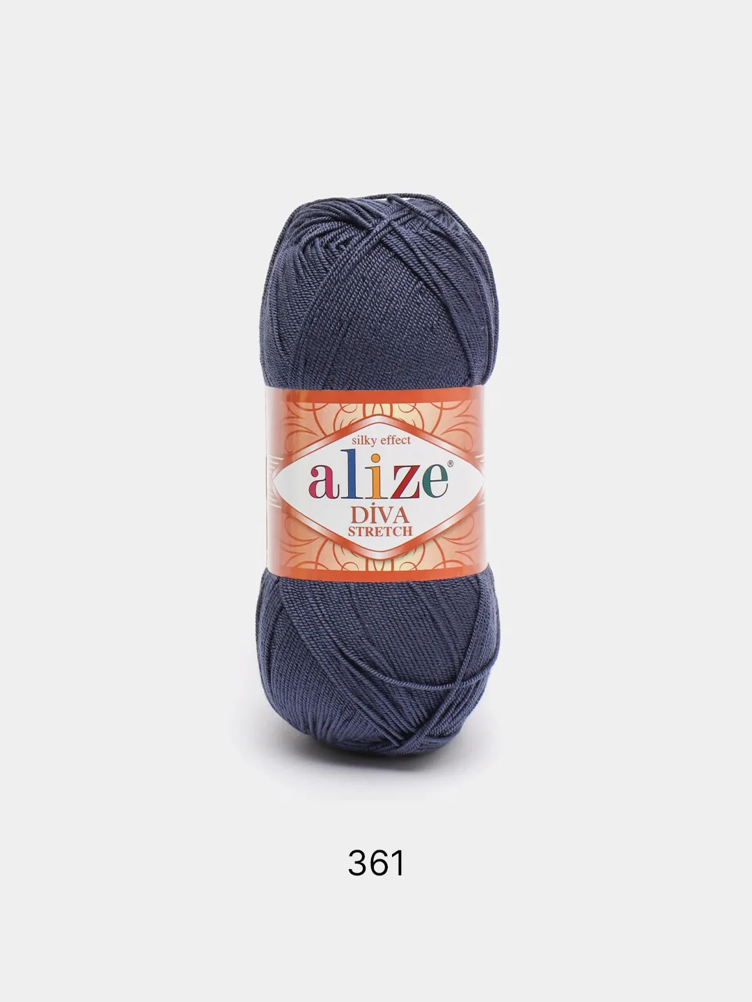 Индиго пряжа Alize Diva Stretch 92% Микрофибра 8% Эластик 100г 400м