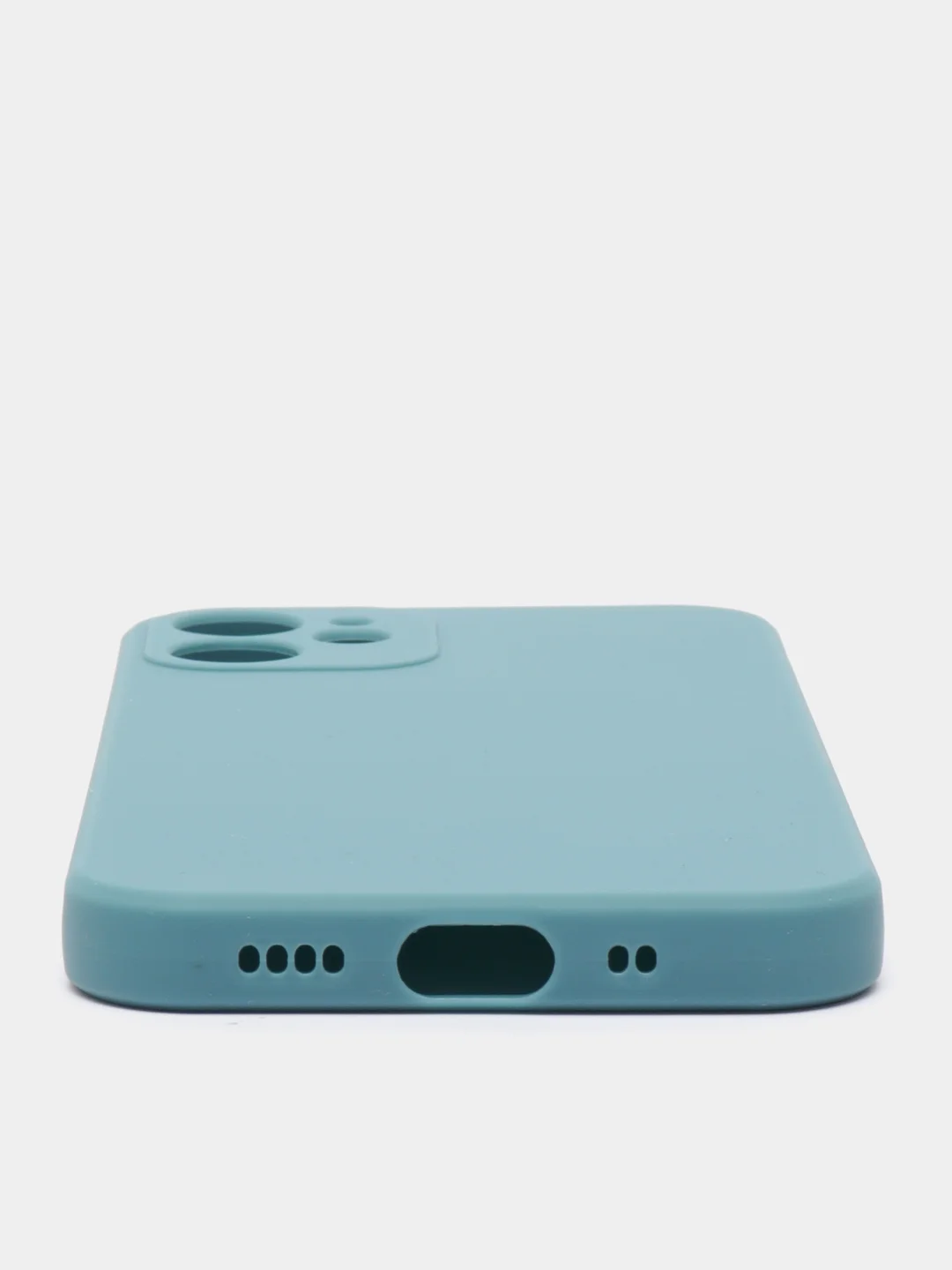 Бирюзовый чехол Silicone Case для iPhone 12, 12 Pro, Max, 12 mini, 13, 13 Pro, Max с защитой камеры