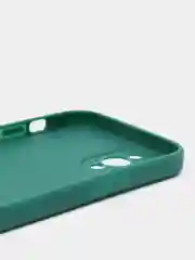 Зеленый чехол Silicone Case для iPhone 12, 12 Pro, Max, 12 mini, 13, 13 Pro, Max с защитой камеры