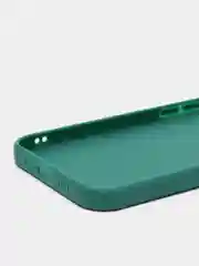 Зеленый чехол Silicone Case для iPhone 12, 12 Pro, Max, 12 mini, 13, 13 Pro, Max с защитой камеры