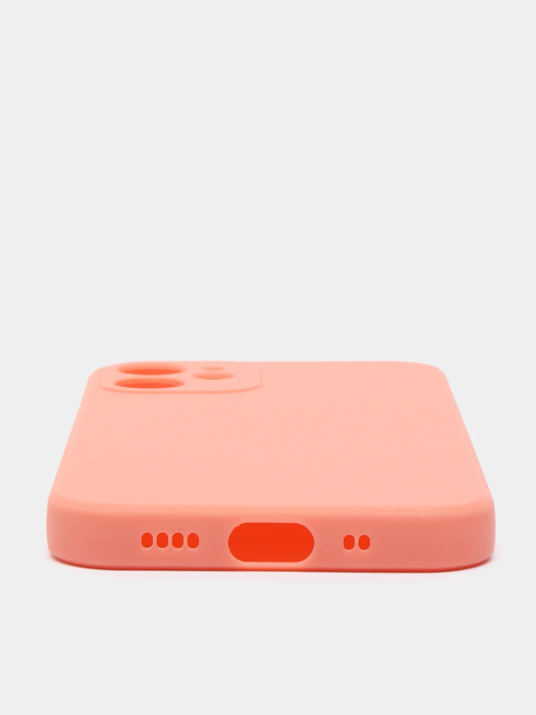 Коралловый чехол Silicone Case для iPhone 12, 12 Pro, Max, 12 mini, 13, 13 Pro, Max с защитой камеры