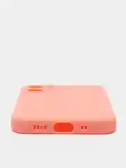 Коралловый чехол Silicone Case для iPhone 12, 12 Pro, Max, 12 mini, 13, 13 Pro, Max с защитой камеры