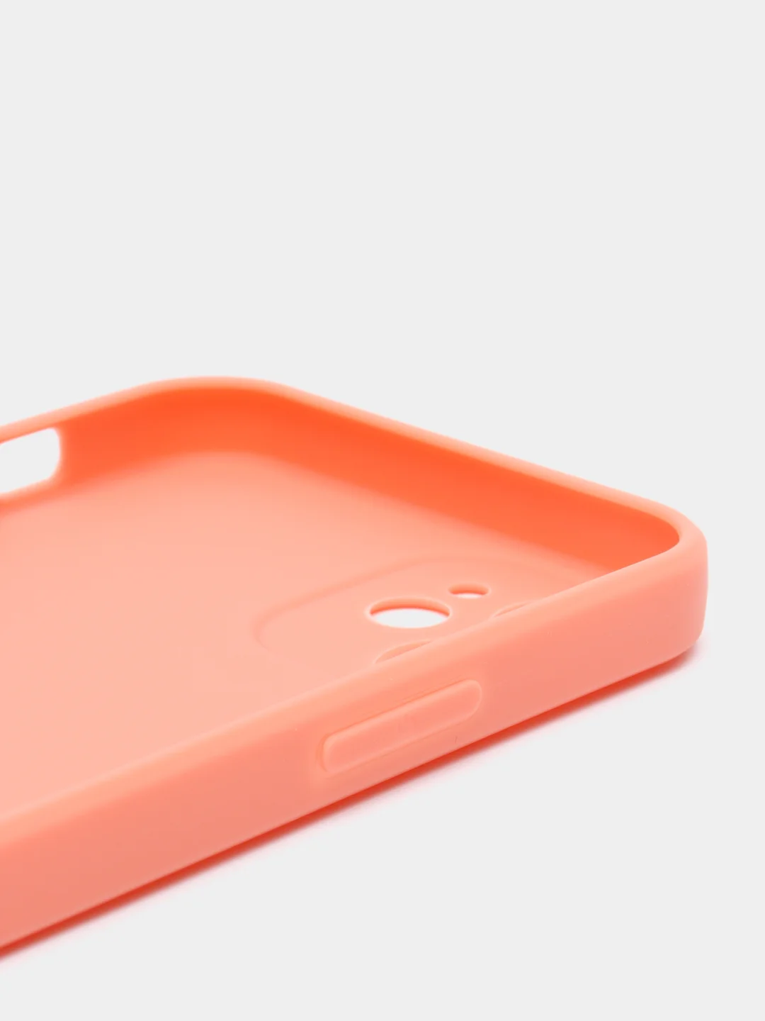 Коралловый чехол Silicone Case для iPhone 12, 12 Pro, Max, 12 mini, 13, 13 Pro, Max с защитой камеры