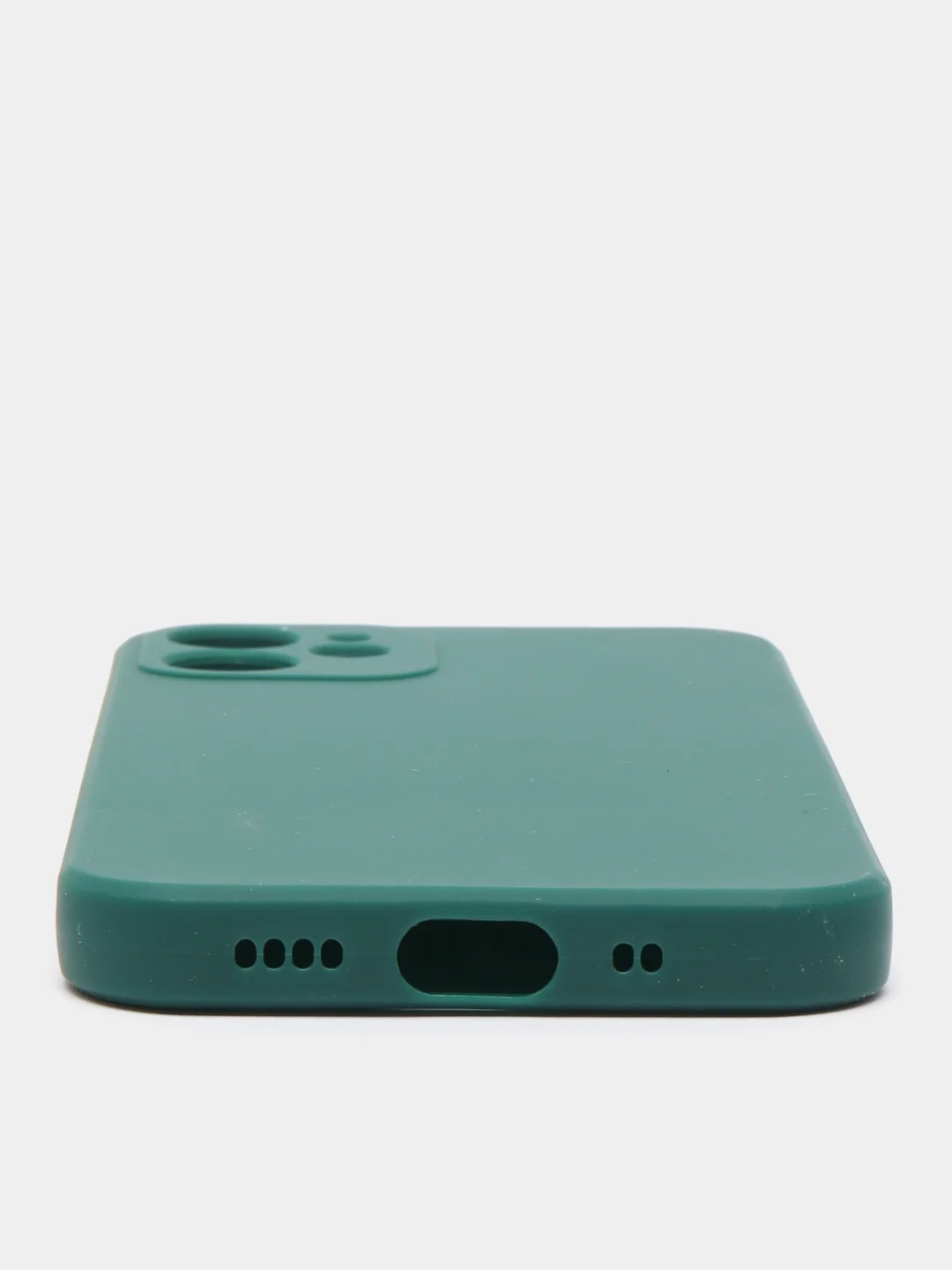 Зеленый чехол Silicone Case для iPhone 12, 12 Pro, Max, 12 mini, 13, 13 Pro, Max с защитой камеры