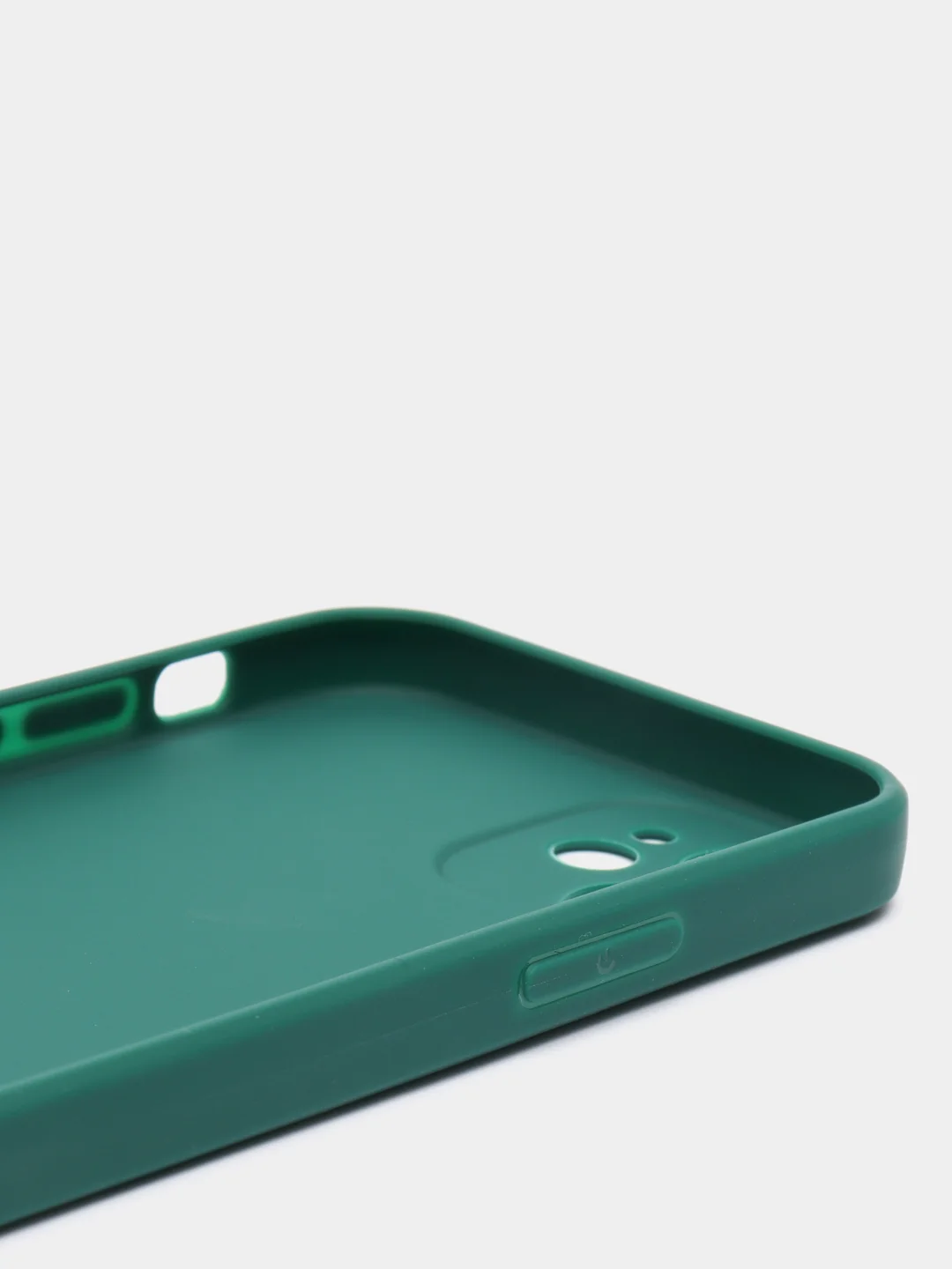 Зеленый чехол Silicone Case для iPhone 12, 12 Pro, Max, 12 mini, 13, 13 Pro, Max с защитой камеры