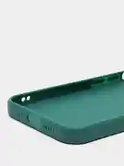 Зеленый чехол Silicone Case для iPhone 12, 12 Pro, Max, 12 mini, 13, 13 Pro, Max с защитой камеры