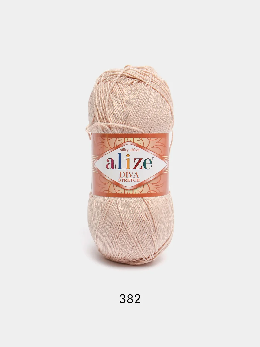 Пудровый пряжа Alize Diva Stretch 92% Микрофибра 8% Эластик 100г 400м