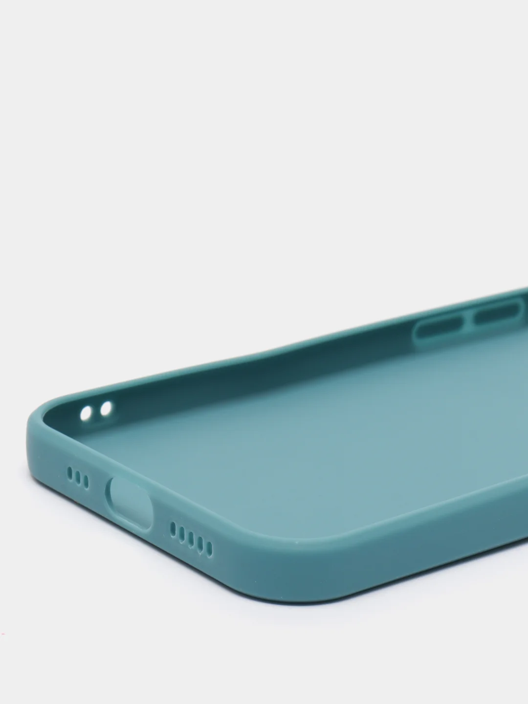 Бирюзовый чехол Silicone Case для iPhone 12, 12 Pro, Max, 12 mini, 13, 13 Pro, Max с защитой камеры