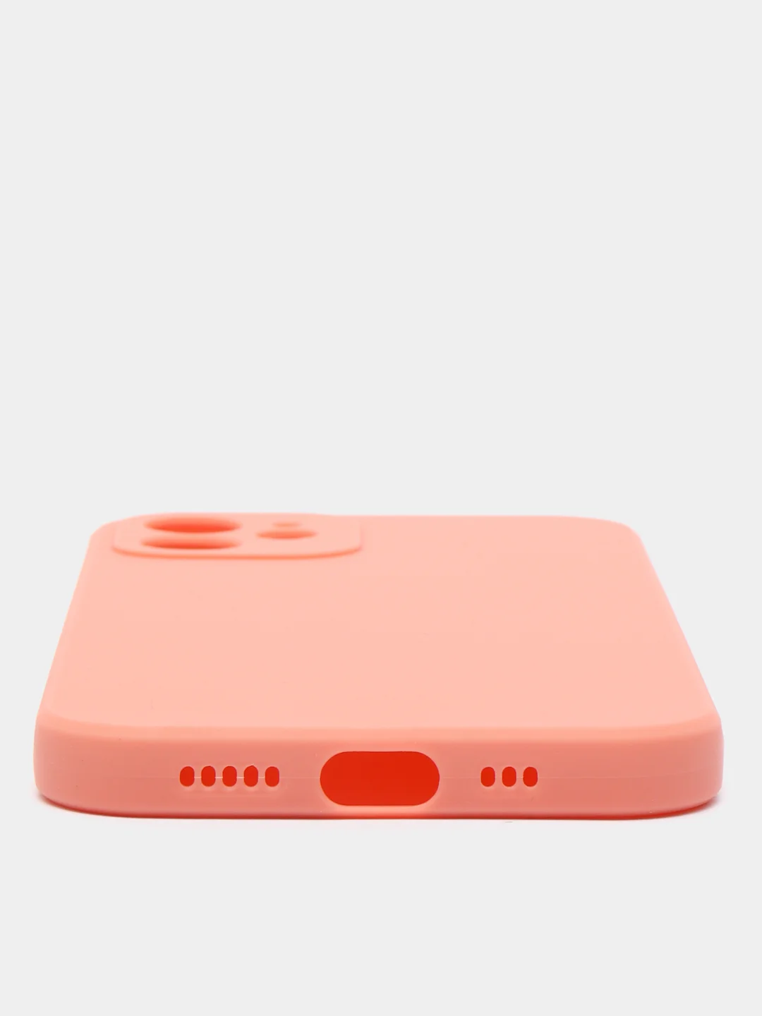 Коралловый чехол Silicone Case для iPhone 12, 12 Pro, Max, 12 mini, 13, 13 Pro, Max с защитой камеры