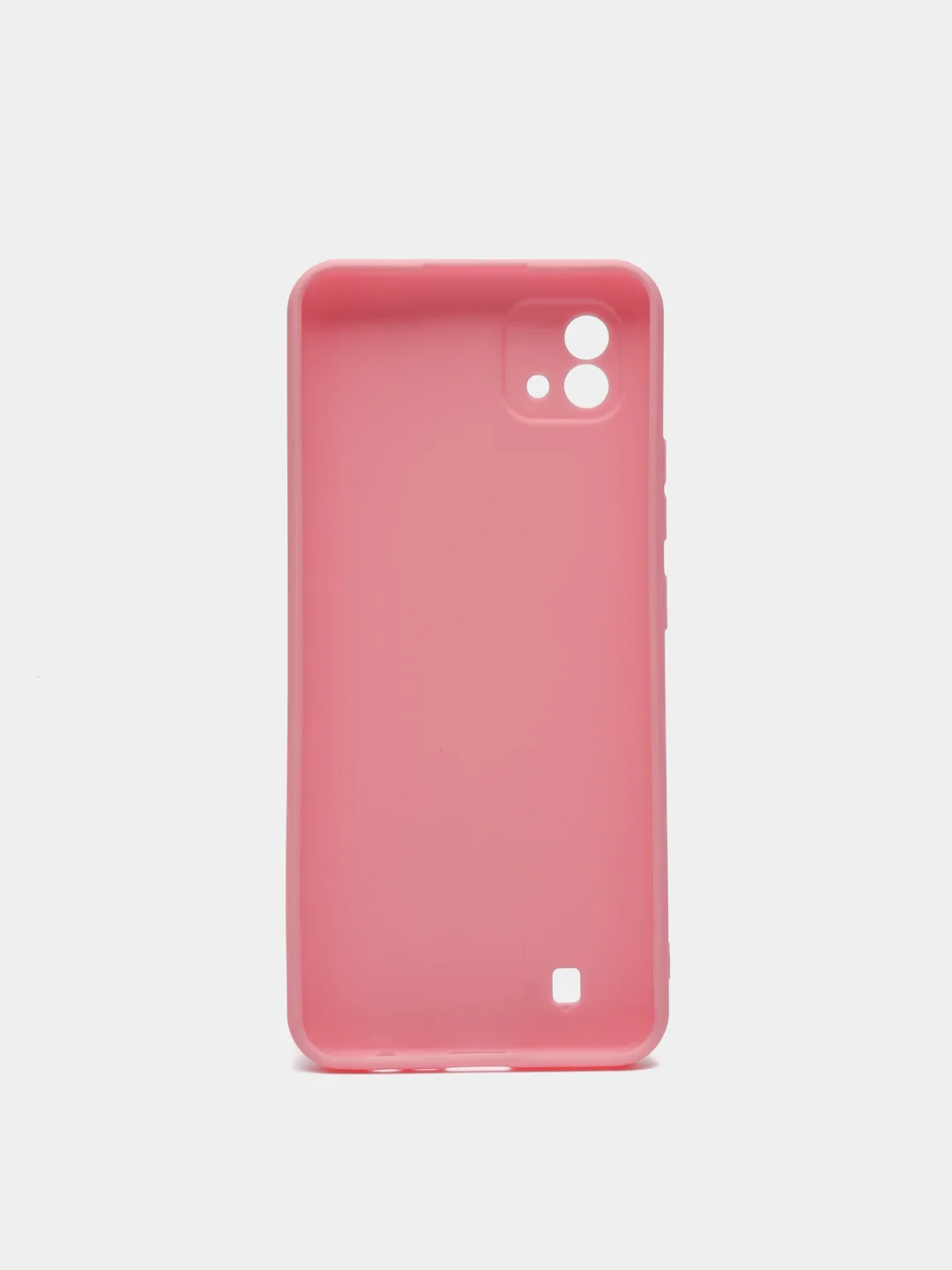 Розовый чехол для Realme C20/C11 (2021) силиконовый матовый однотонный