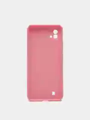 Розовый чехол для Realme C20/C11 (2021) силиконовый матовый однотонный