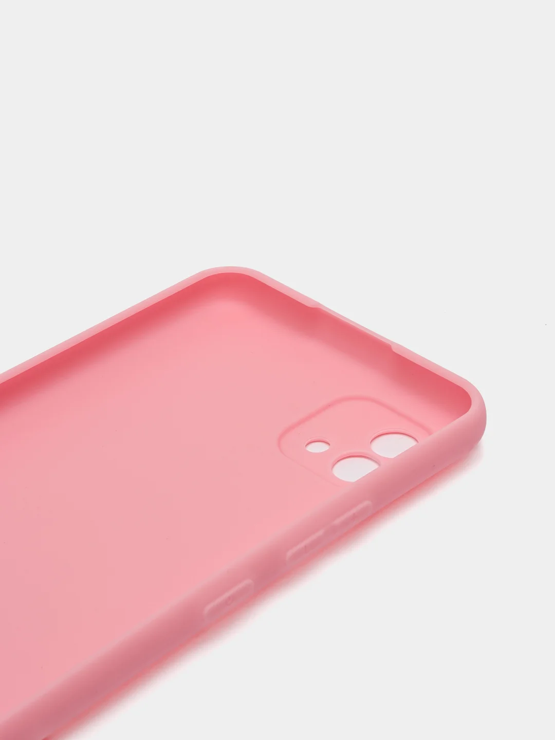 Розовый чехол для Realme C20/C11 (2021) силиконовый матовый однотонный