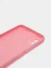 Розовый чехол для Realme C20/C11 (2021) силиконовый матовый однотонный