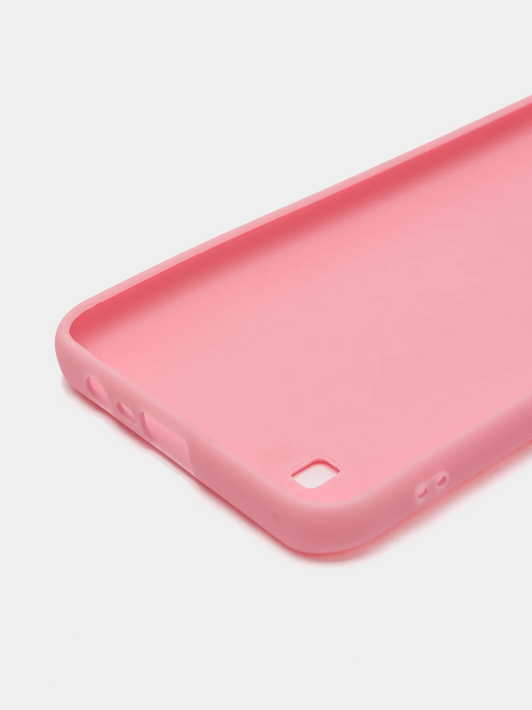 Розовый чехол для Realme C20/C11 (2021) силиконовый матовый однотонный