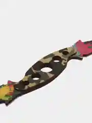 Аметистовый нож деревянный "керамбит двойной"