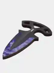 Аметистовый деревянный тычковый нож из CS GO, цветной принт, 2 штуки