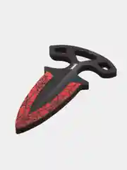 Красный деревянный тычковый нож из CS GO, цветной принт, 2 штуки