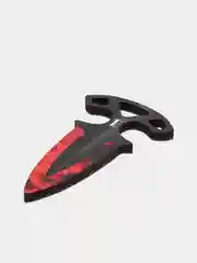 Алый деревянный тычковый нож из CS GO, цветной принт, 2 штуки