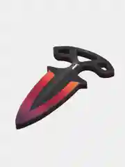 Вишнёвый деревянный тычковый нож из CS GO, цветной принт, 2 штуки
