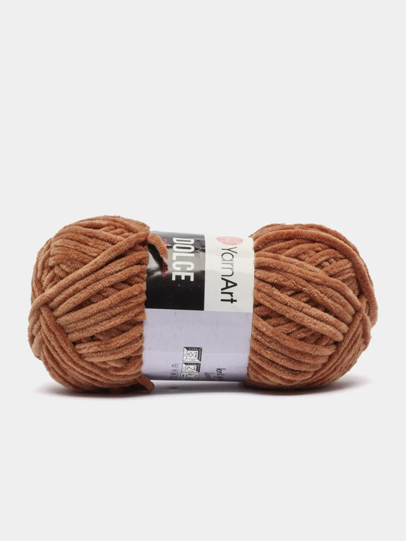 Коричневый пряжа YarnArt DOLCE