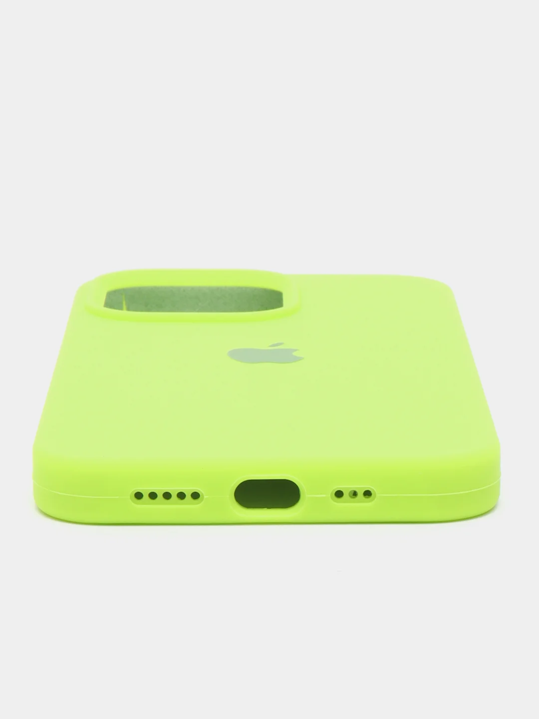 Прозрачный чехол iPhone 13 Pro 6.1" Силиконовый с логотипом (Silicone Case) Закрытый низ