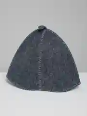 Угольный шапка бани и сауны,  с вышивкой