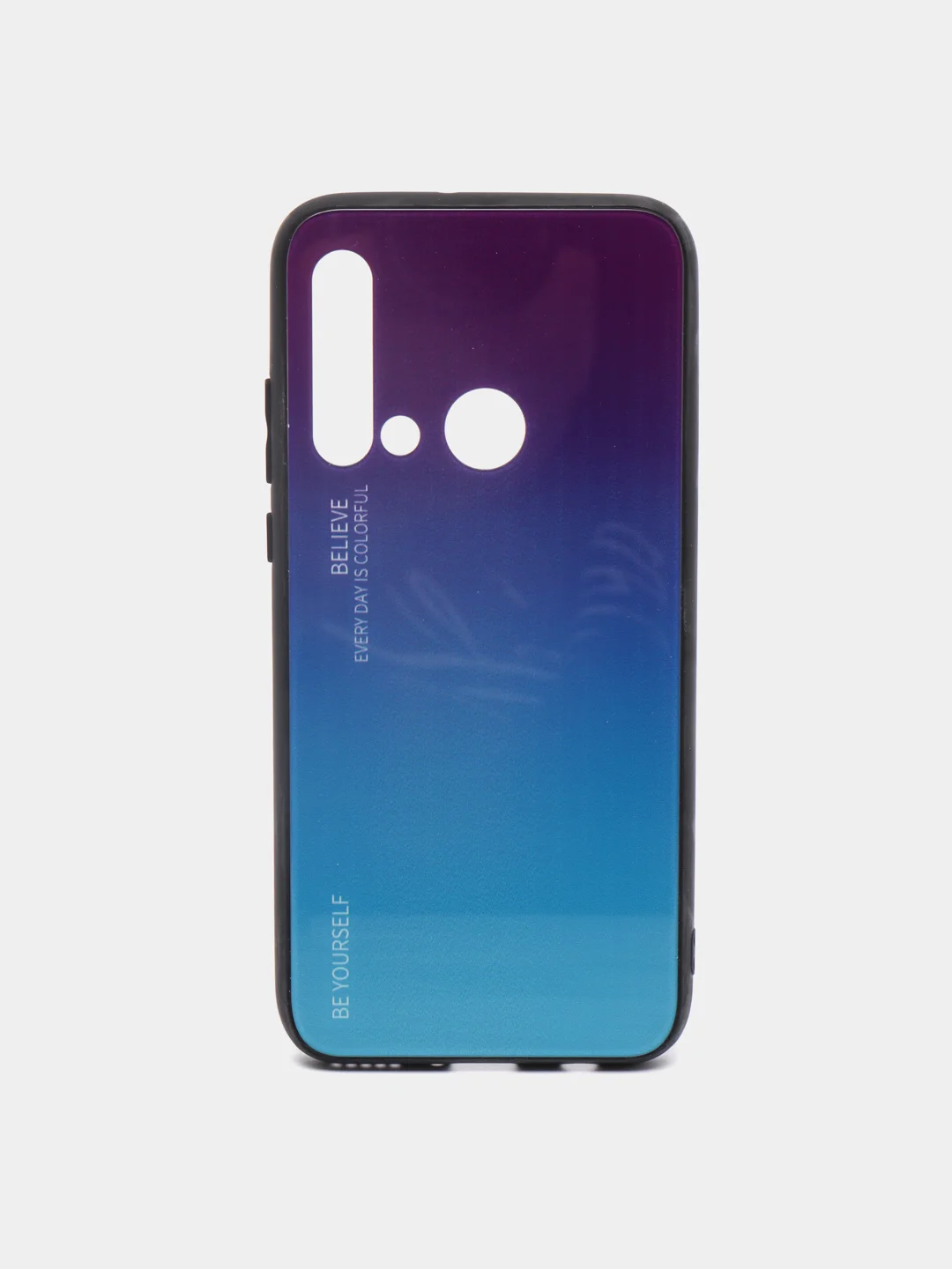 Пурпурный чехол градиент на Huawei P20 lite 2019 / Nova 5i с закаленным стеклом, 7 цветов, mobios