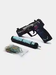 Деревянный пистолет с глушителем USP-S Нео-Нуар CS GО / ЮСП