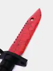 Красный деревянный штык-нож "М9" Кровавая паутина кс го / cs go