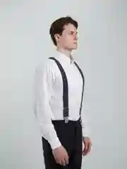 Серый подтяжки для брюк мужские