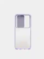Бордовый чехол для XIAOMI POCO M5S / Redmi NOTE 10  / NOTE 10S с задвижным окном для защиты камеры