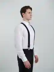 Белый подтяжки мужские