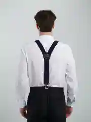 Белый подтяжки мужские