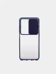 Синий чехол для XIAOMI POCO M5S / Redmi NOTE 10  / NOTE 10S с задвижным окном для защиты камеры