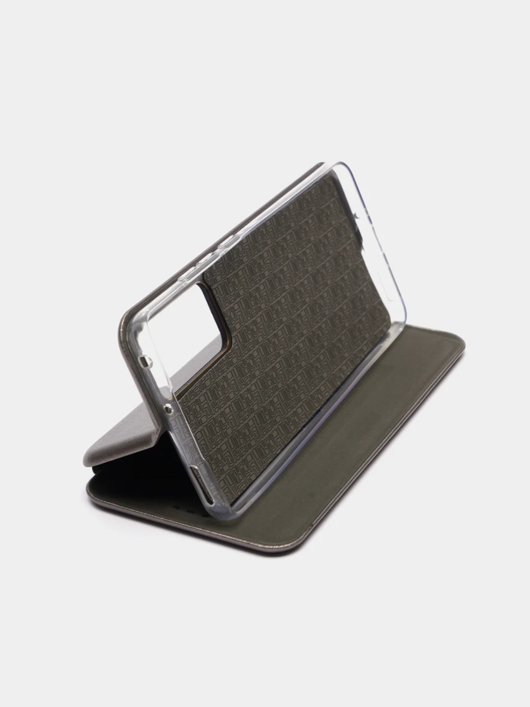 Серый чехол книжка Xiaomi 12X / Xiaomi 12